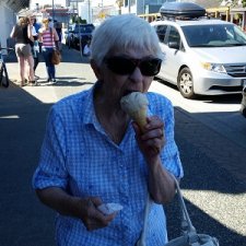 martha eating ice cream